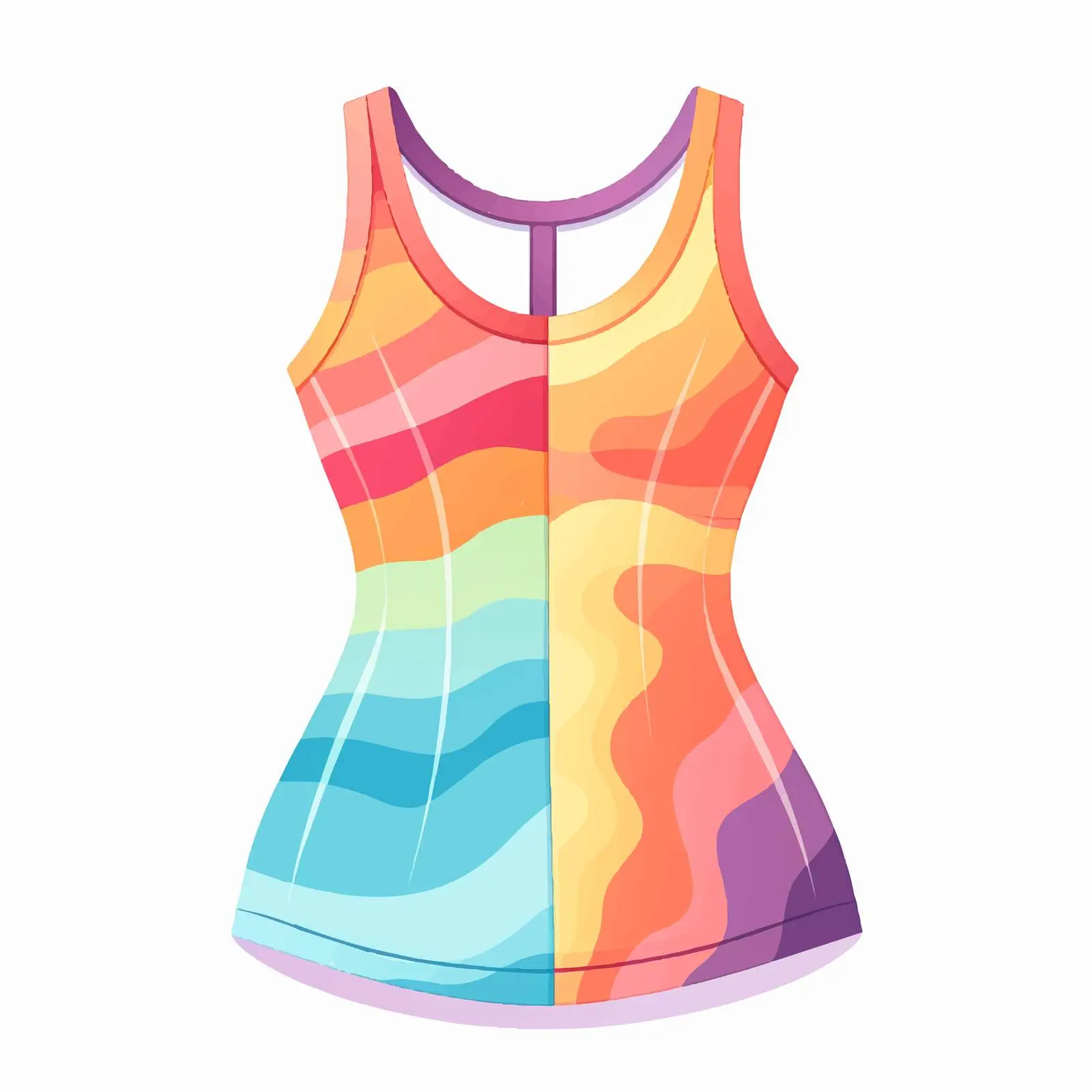 Stylish One-Piece Women's Swimwear Bodysuit — free download from Dotvec