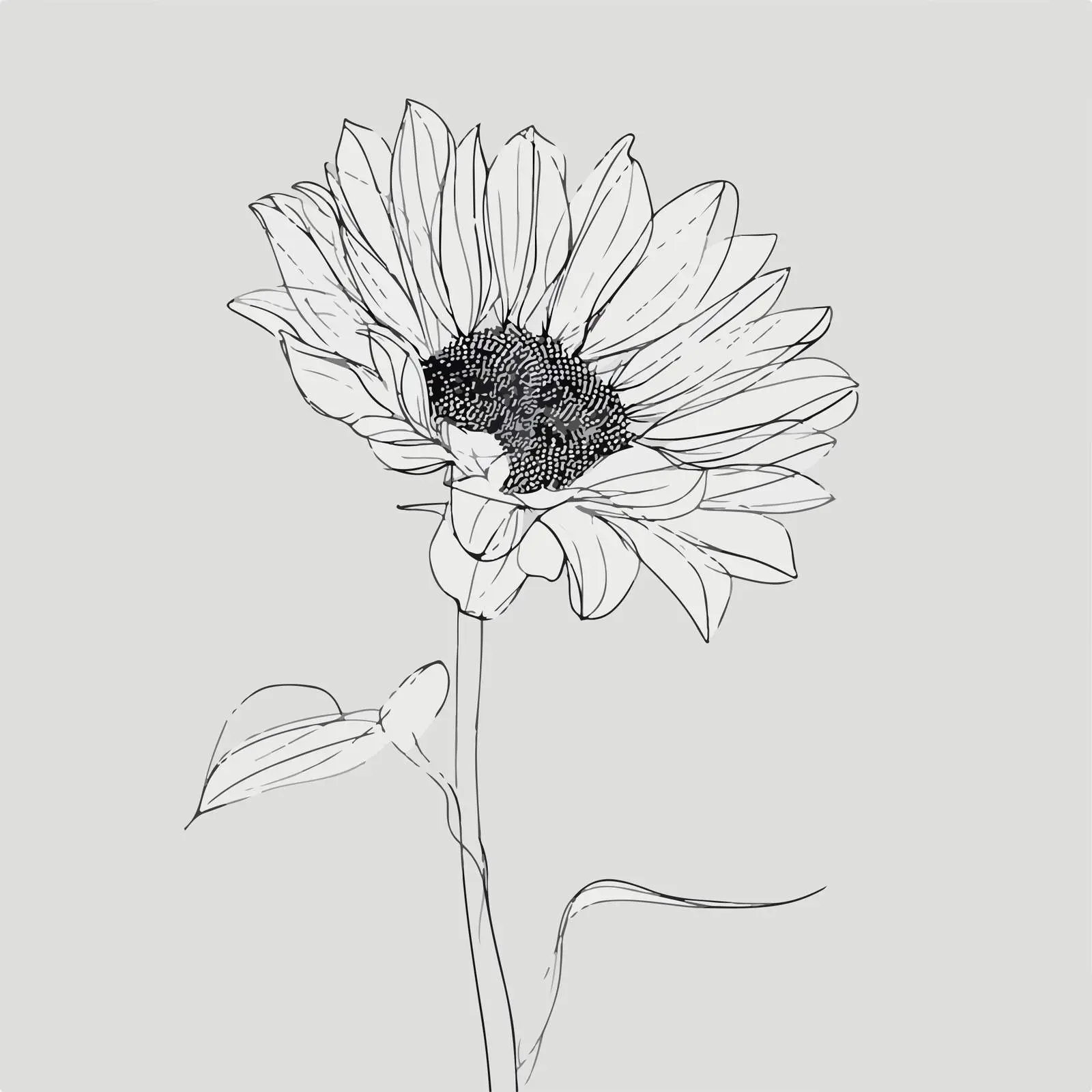 Sunflower Vector Artwork — free download from Dotvec