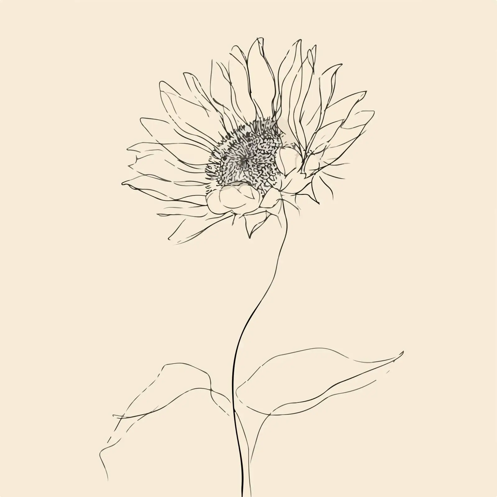 Sunflower Vector Art — free download from Dotvec