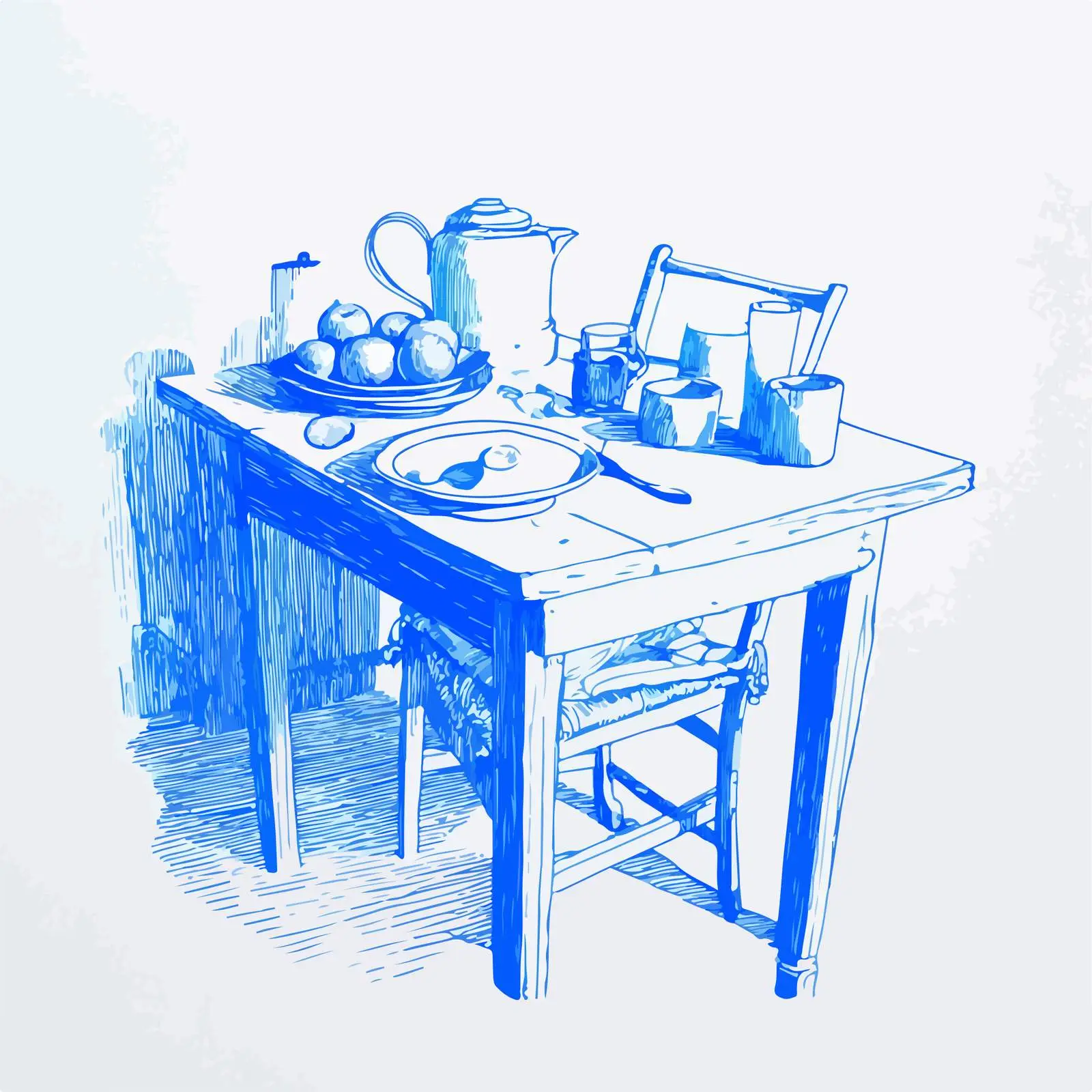 Minimalist Table Art — free download from Dotvec