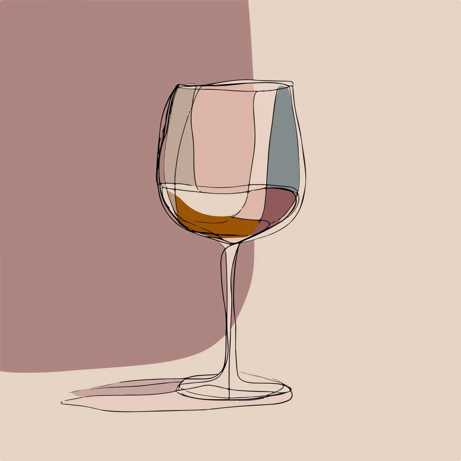 Elegant Wine Glass Artwork — free download from Dotvec