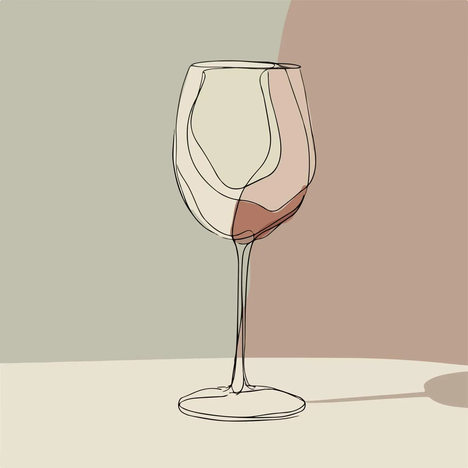 Elegant Wine Glass Illustration — free download from Dotvec