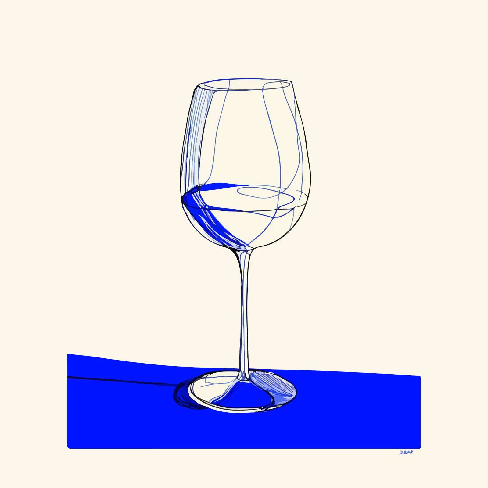 Elegant Wine Glass Art — free download from Dotvec