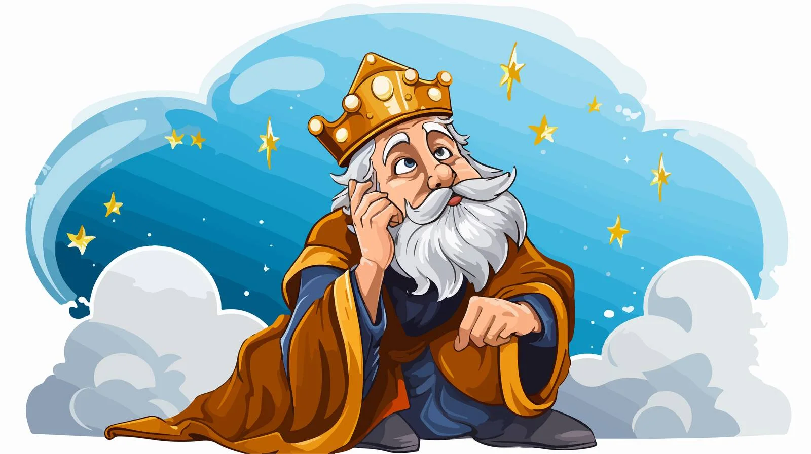 Wise Man with Thought Bubble Stock — free download from Dotvec