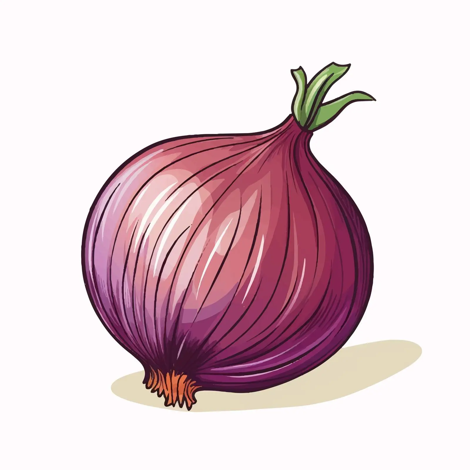 Fresh Organic Onion Vegetable Vector Design — free download from Dotvec