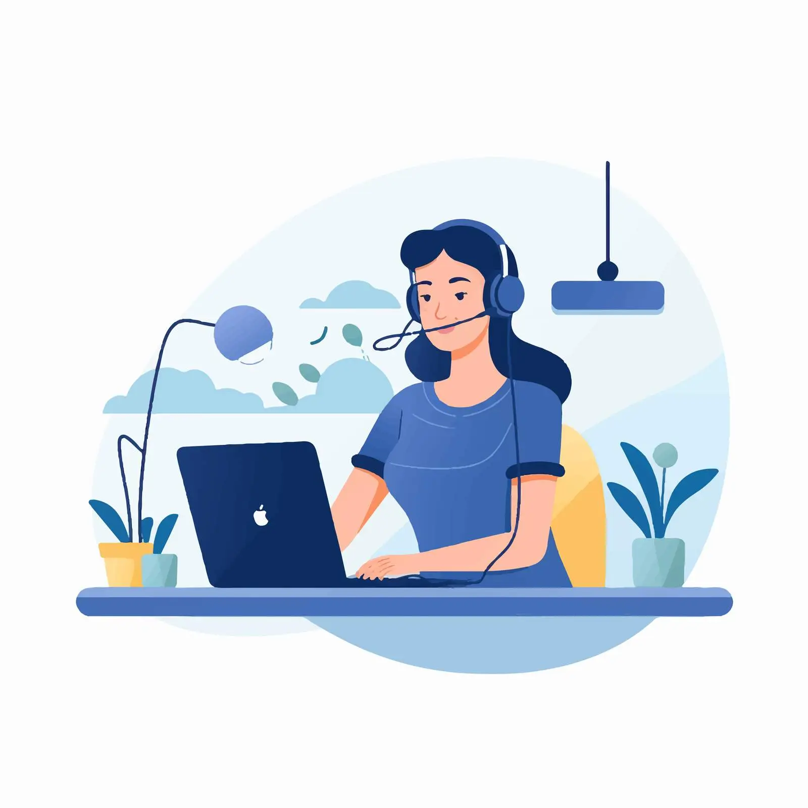 Remote Consultant Assisting Customer Online – free online services image from Dotvec