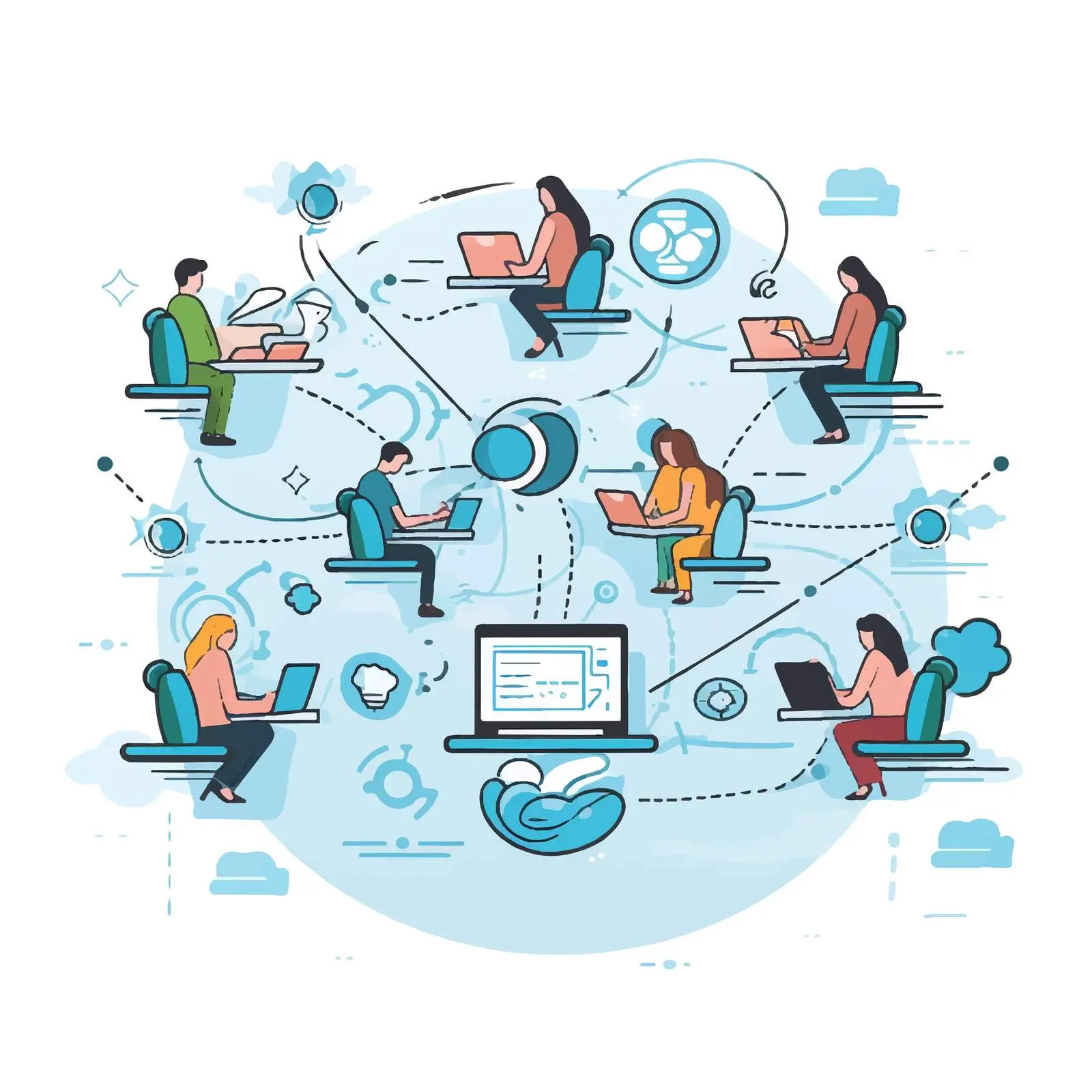 Online Data Transfer in Internet Communication — free download from Dotvec