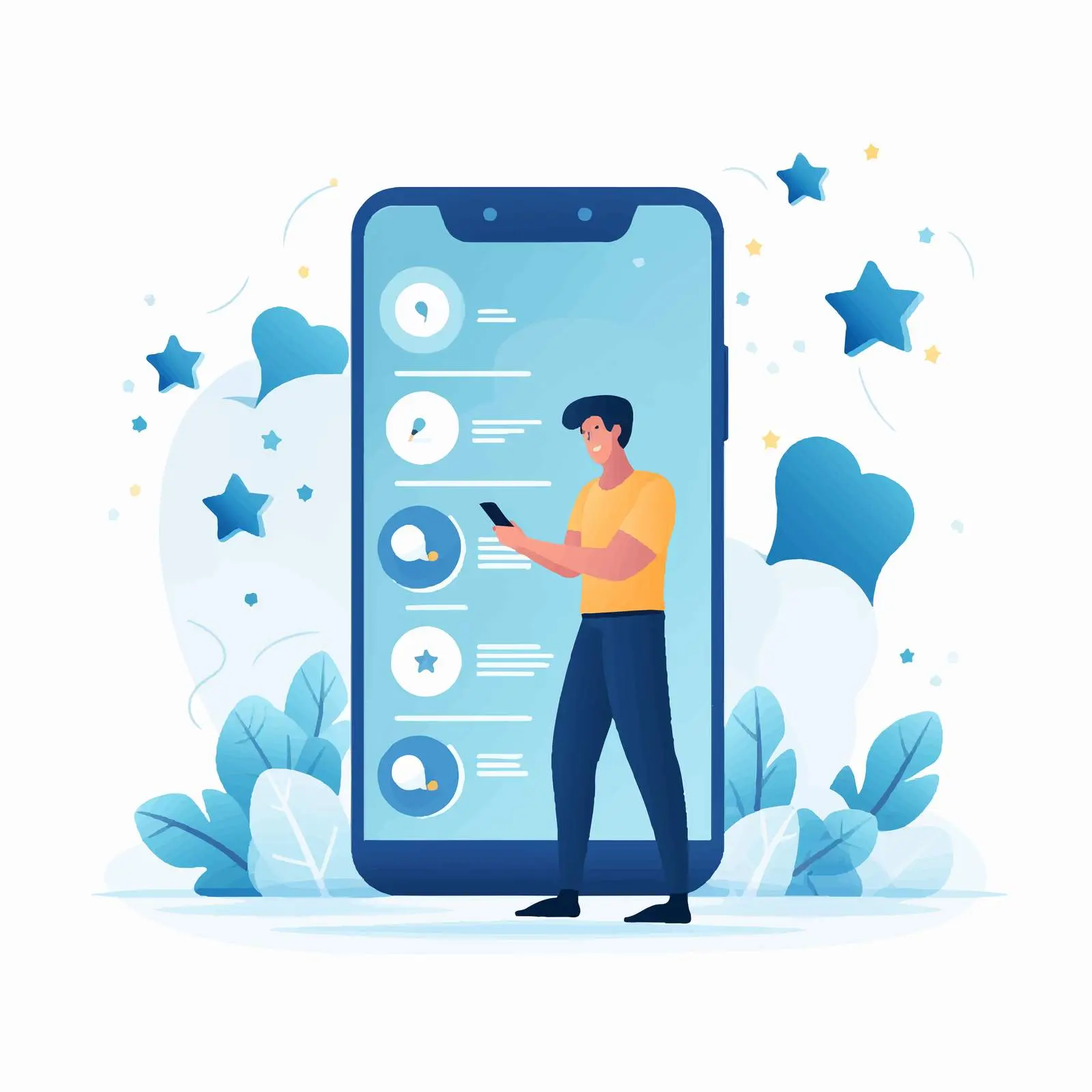 Client Analyzing Online Reviews and Feedback — free download from Dotvec