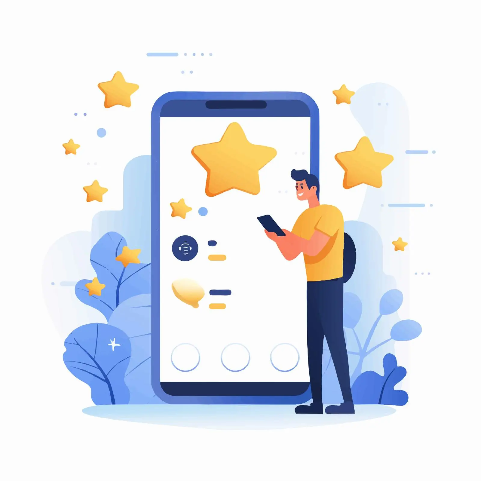 Client Analyzing Online Reviews and Feedback – free comparison image from Dotvec