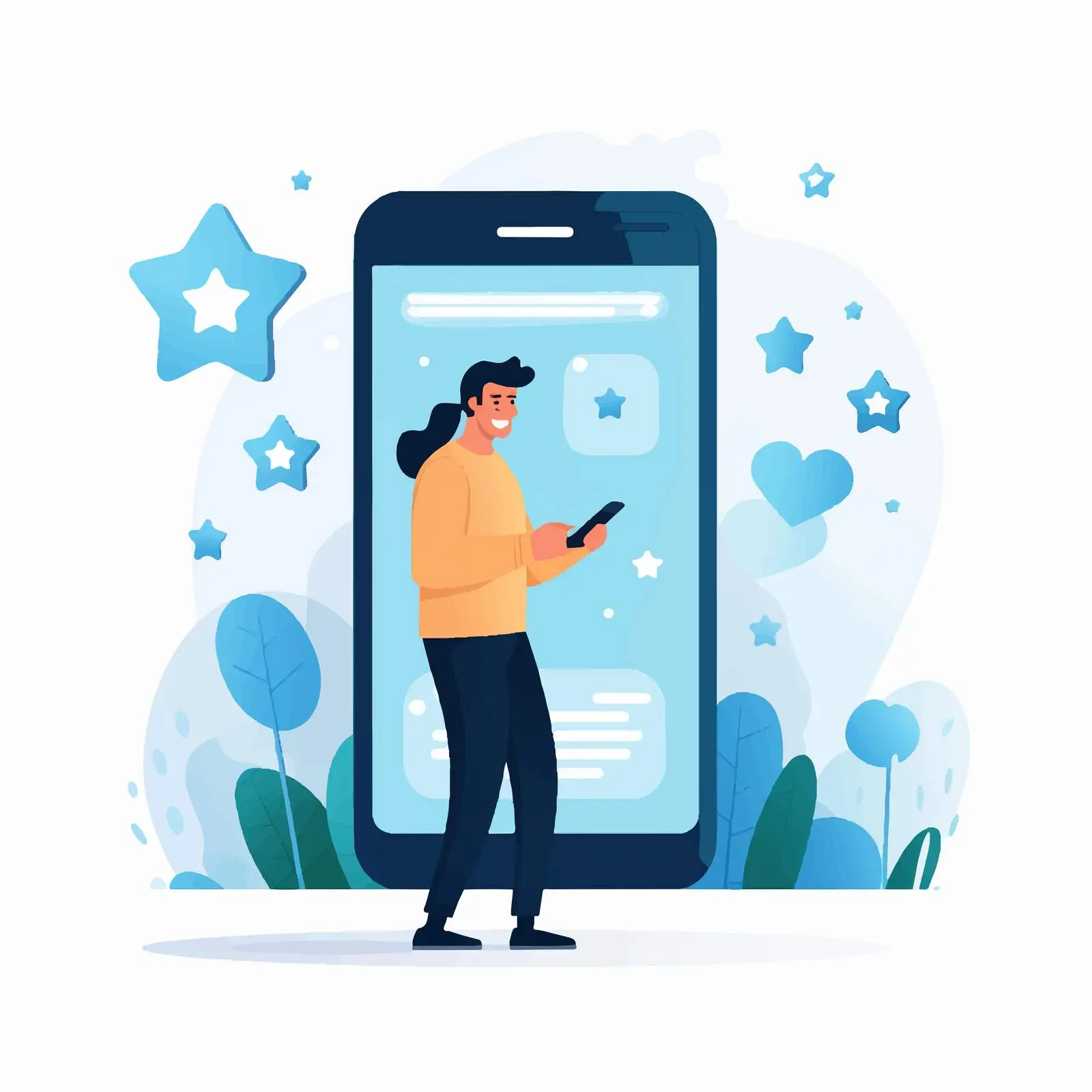 Client Analyzing Online Reviews and Feedback – free market research image from Dotvec