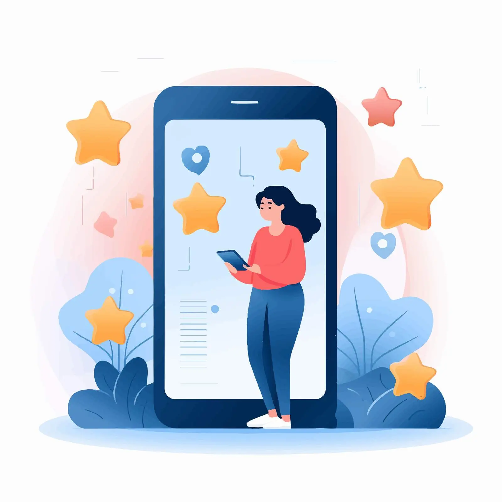 Client Analyzing Online Reviews and Feedback — free download from Dotvec