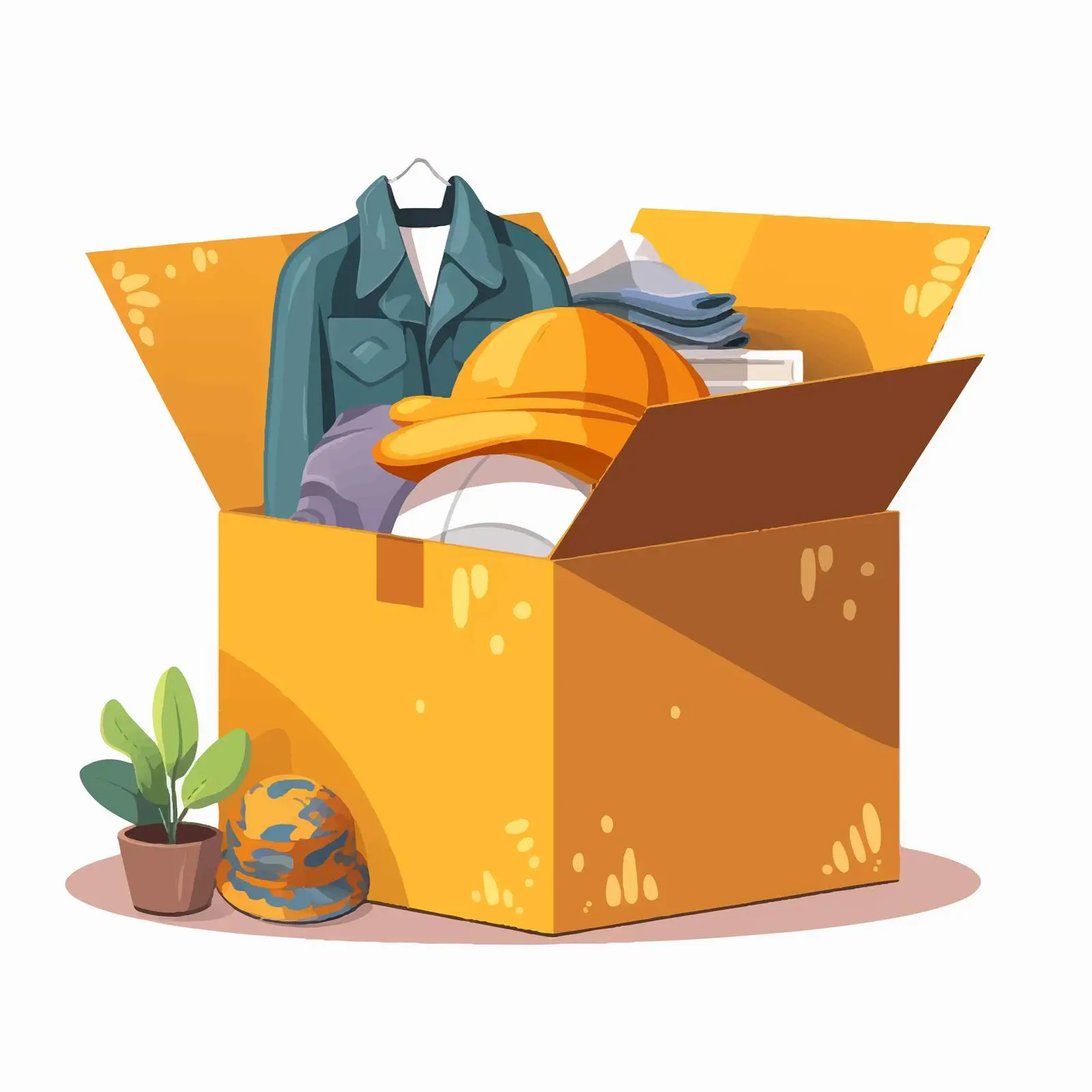 Unpacking Personal Belongings from Open Box – free opening image from Dotvec