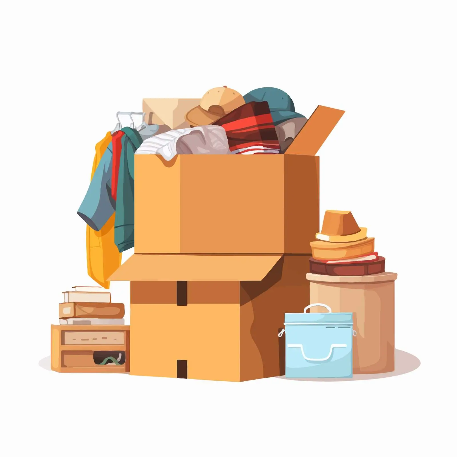 Unpacking Personal Belongings from Open Box – free home setup image from Dotvec