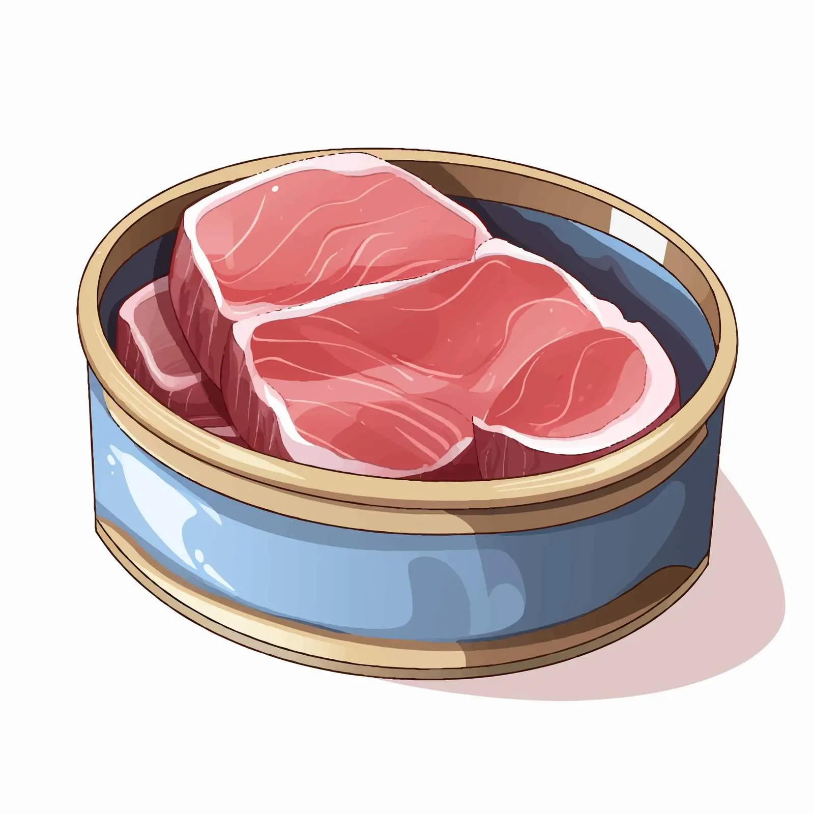 Open Can of Tuna on White Background — free download from Dotvec
