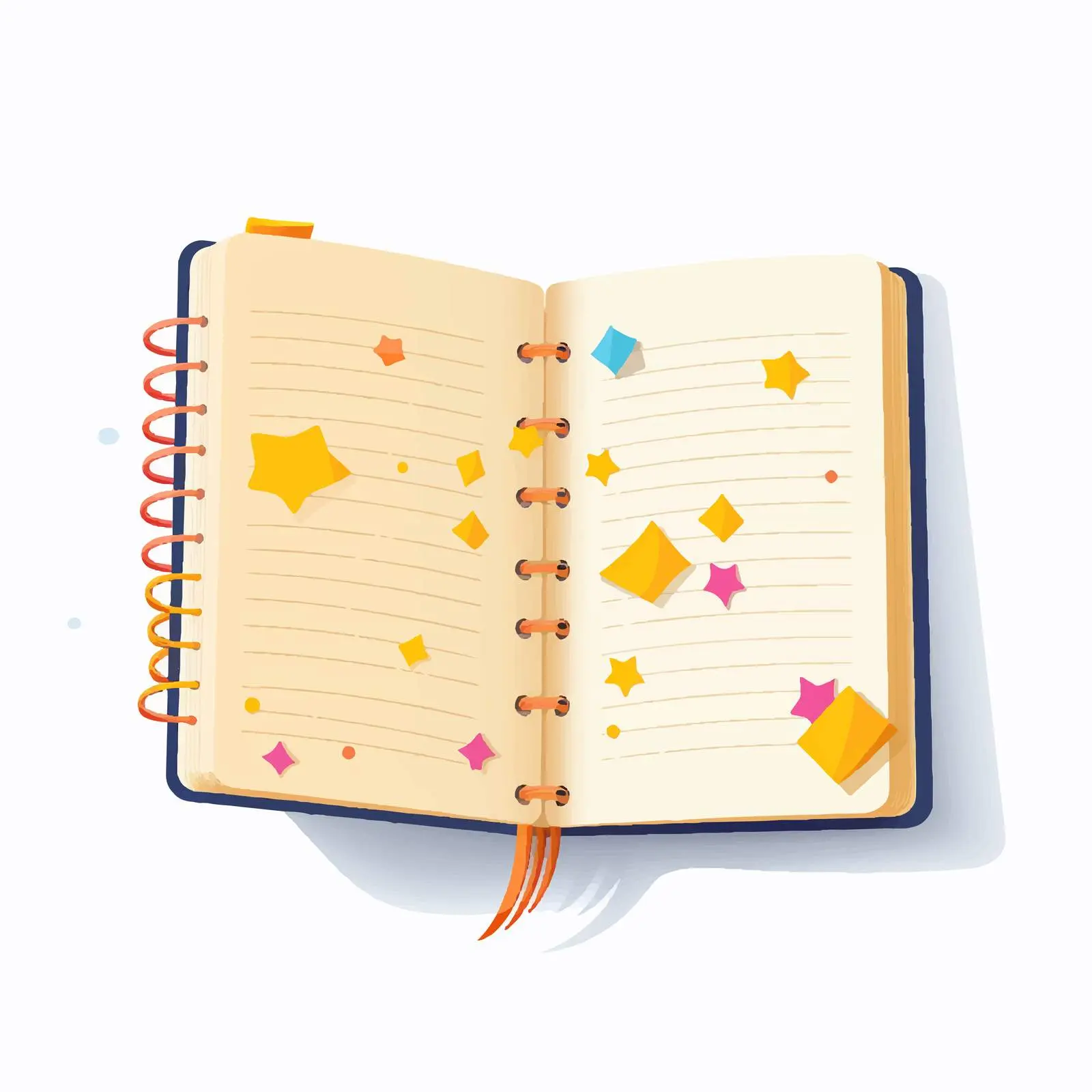 Open Notepad with Clean Sheets and Bookmarks — free download from Dotvec