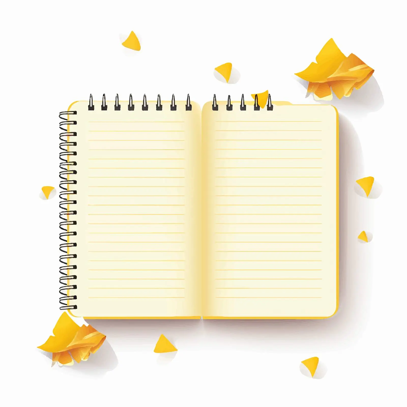 Notepad with Clean Sheets and Bookmarks — free download from Dotvec