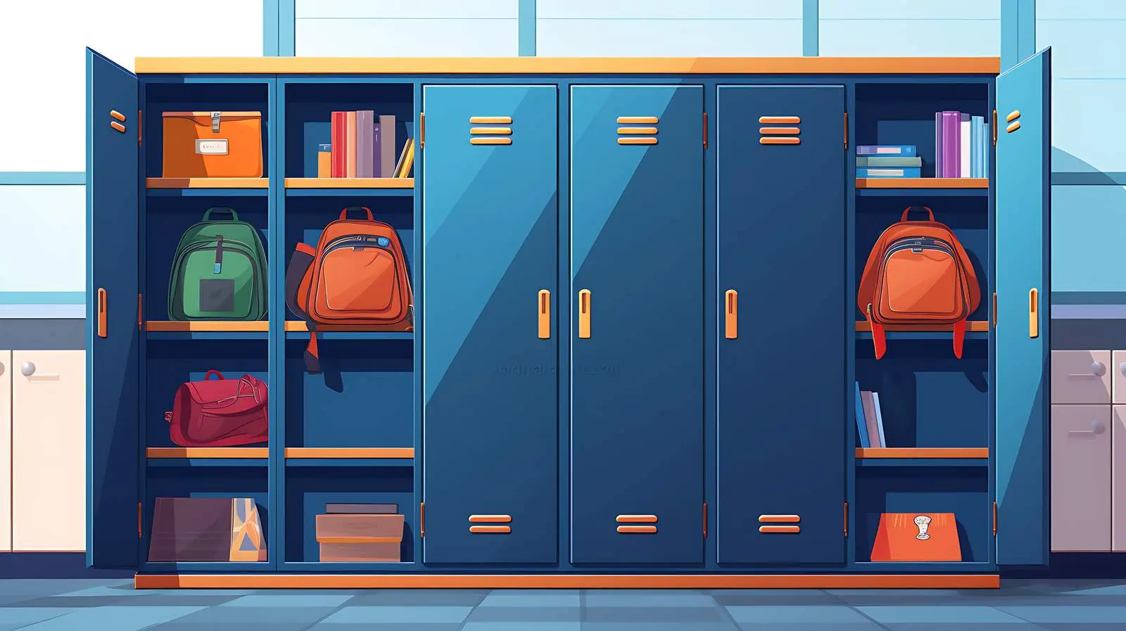 High School Locker Opened — free download from Dotvec