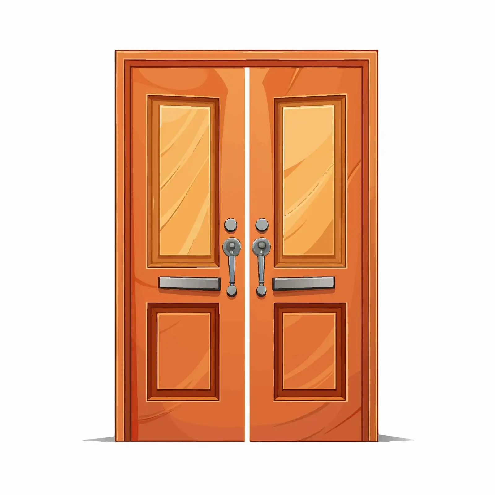 Open Door Vector Illustration on White Background — free download from Dotvec