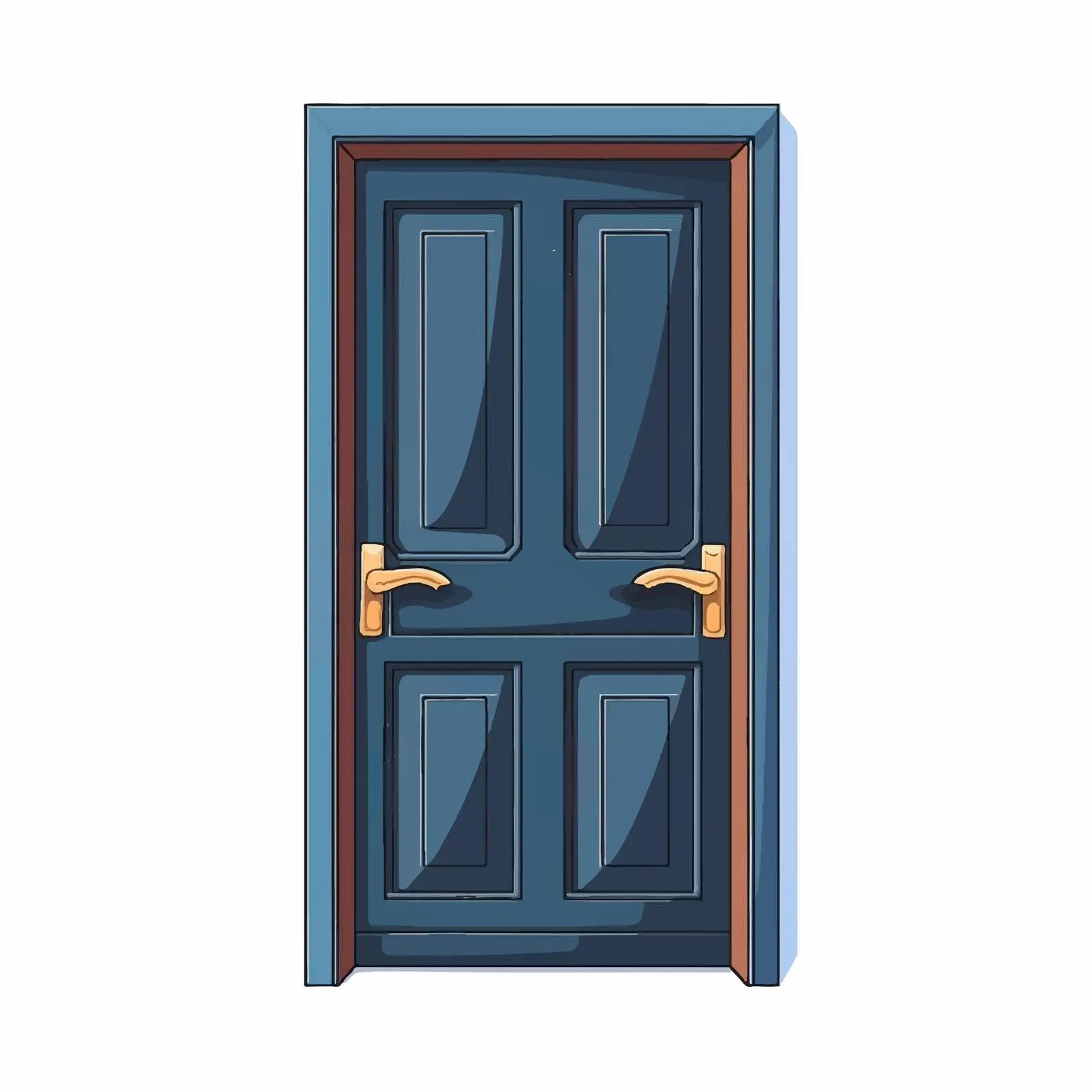 Open Door Vector Illustration on White Background — free download from Dotvec