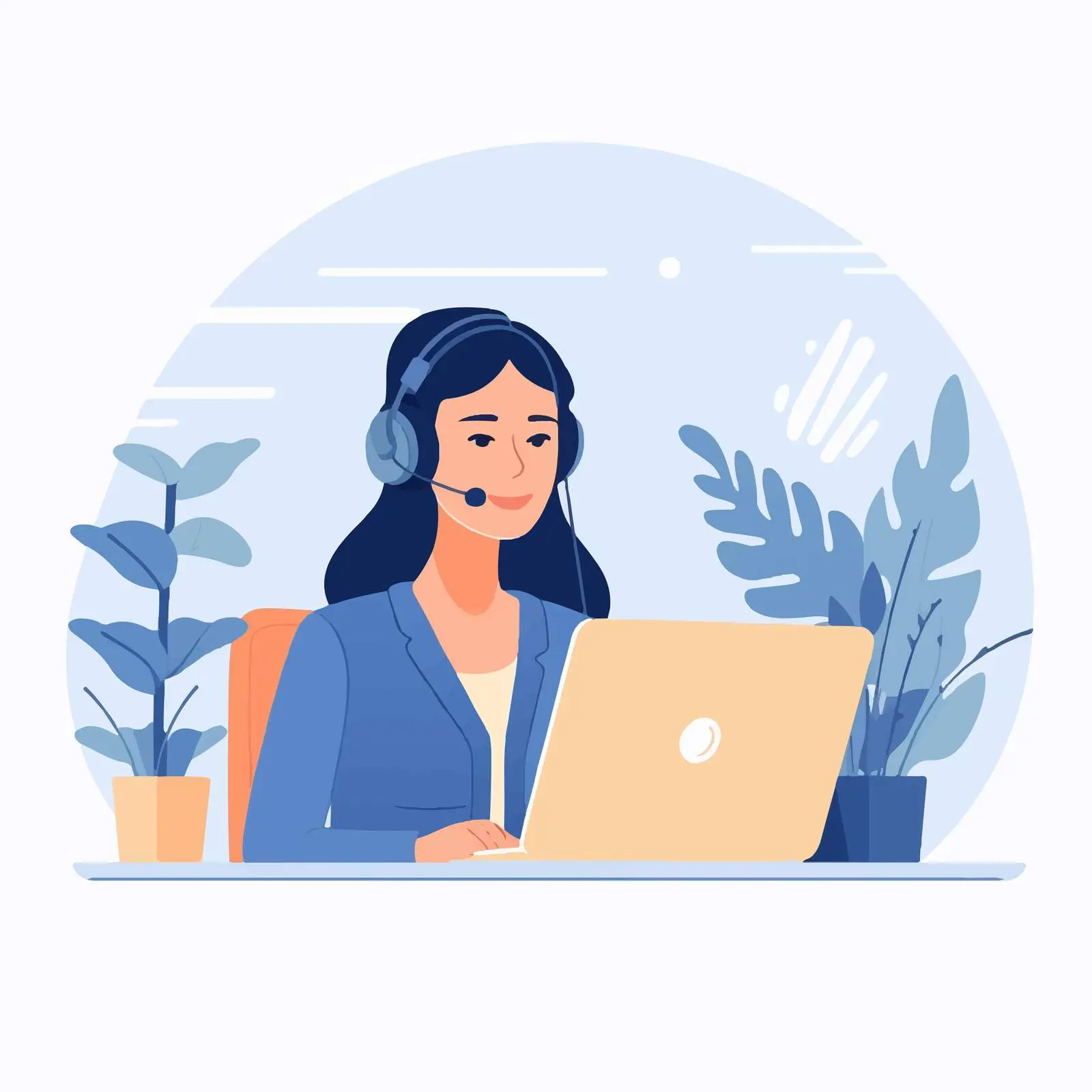 Call Center Operator Consulting Clients Online – free online services image from Dotvec