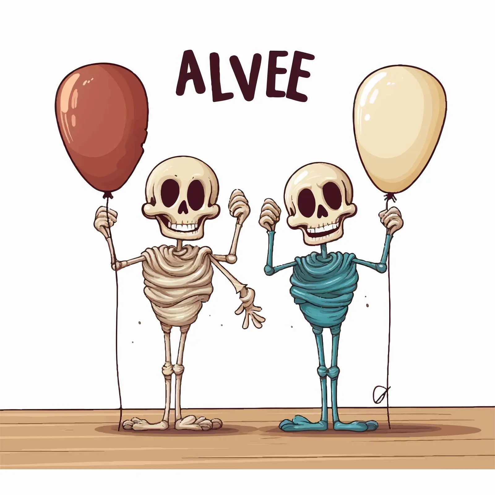 Alive and Dead Opposite Words Illustration Vector – free illustration for teaching image from Dotvec