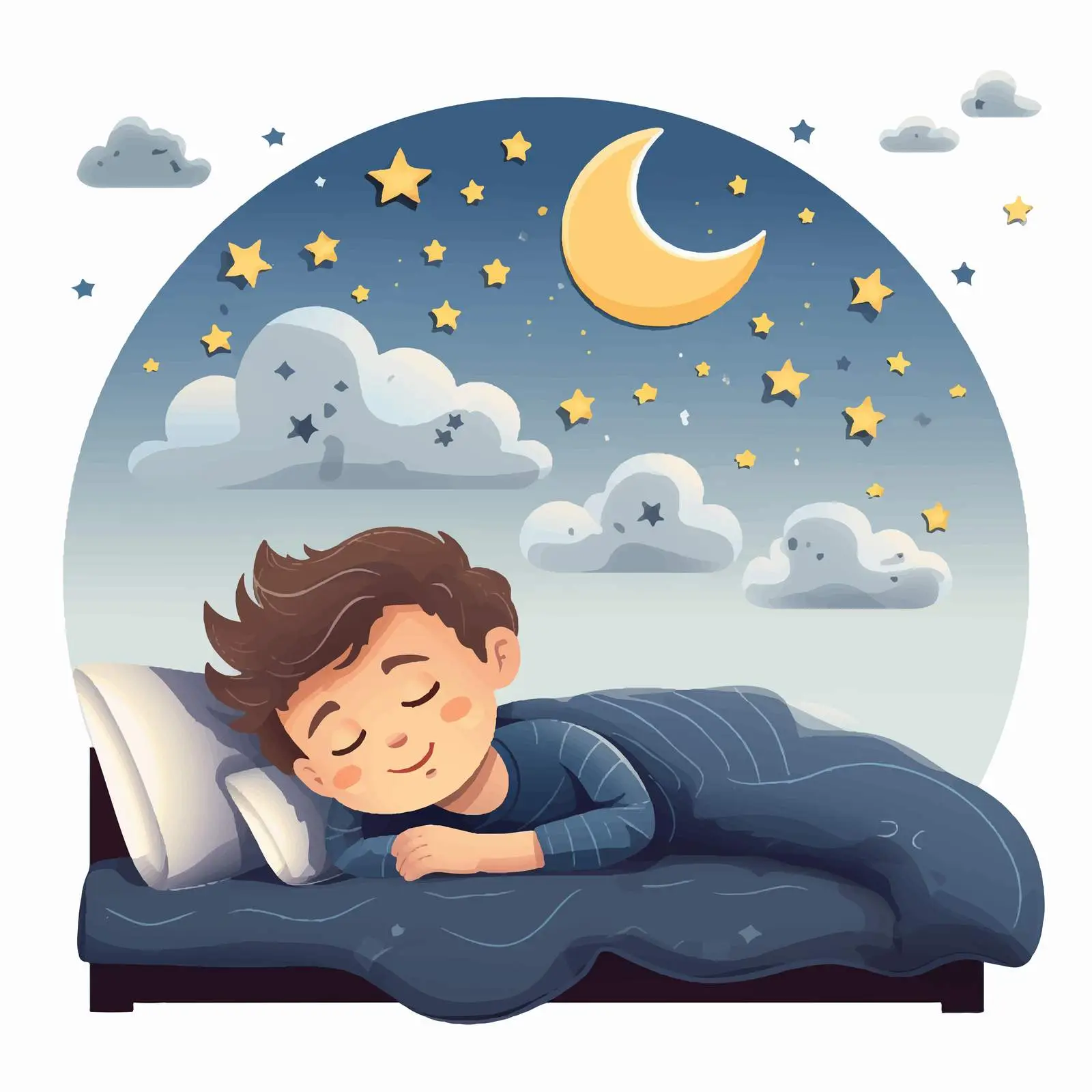 Sleep and Awake Opposites Vector Illustration — free download from Dotvec
