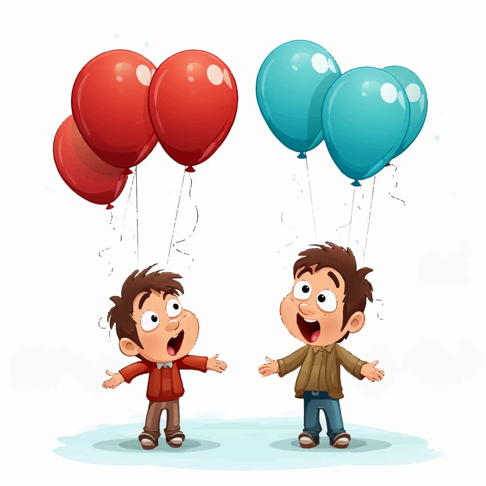 Up and Down Opposite Words Illustration – free language learning image from Dotvec