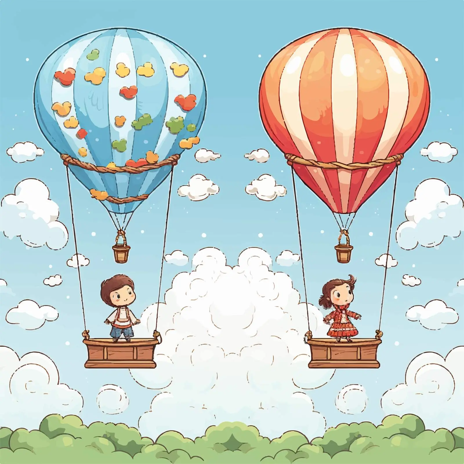 Up and Down Opposite Words Illustration – free language learning image from Dotvec
