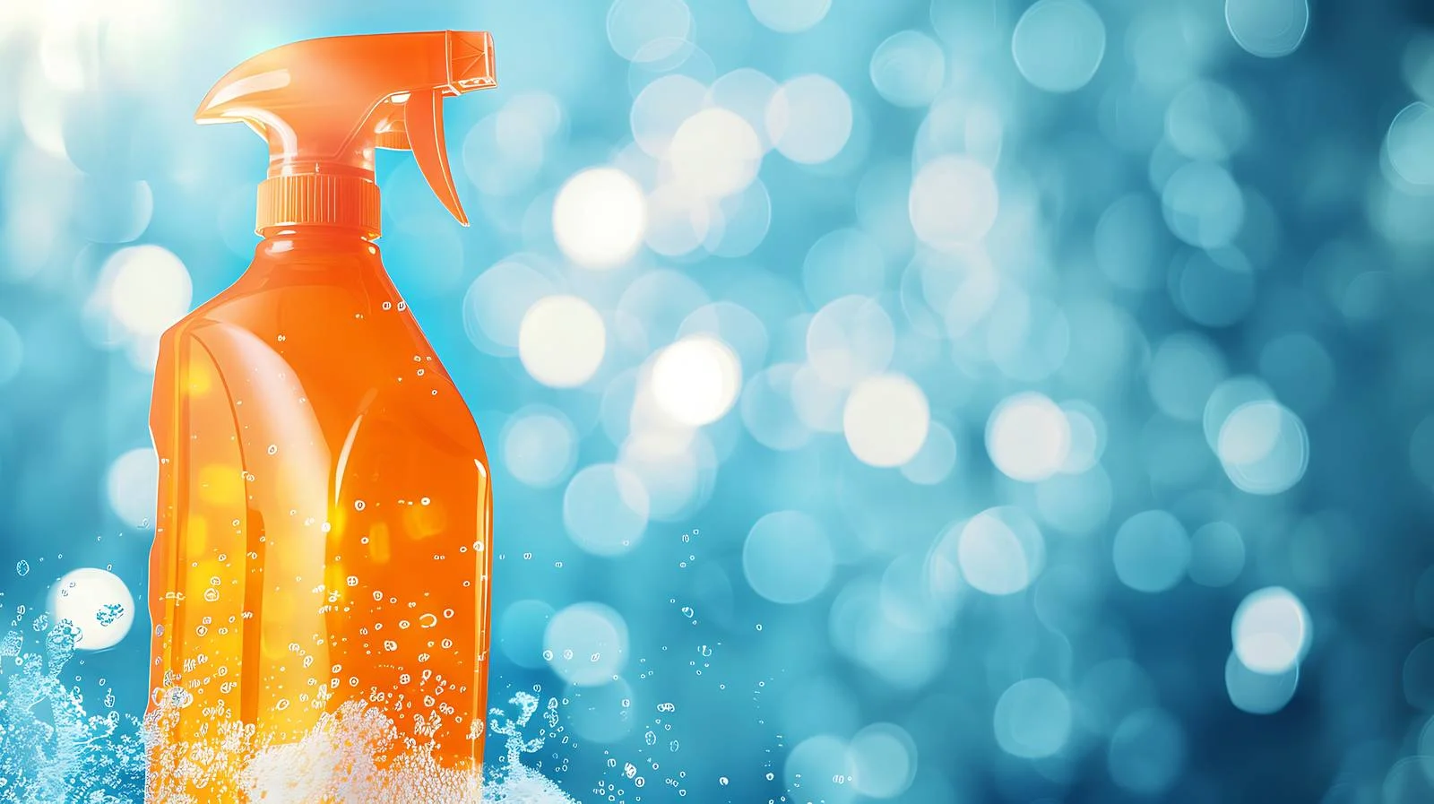 Citrus cleaning solution with blur effect — free download from Dotvec