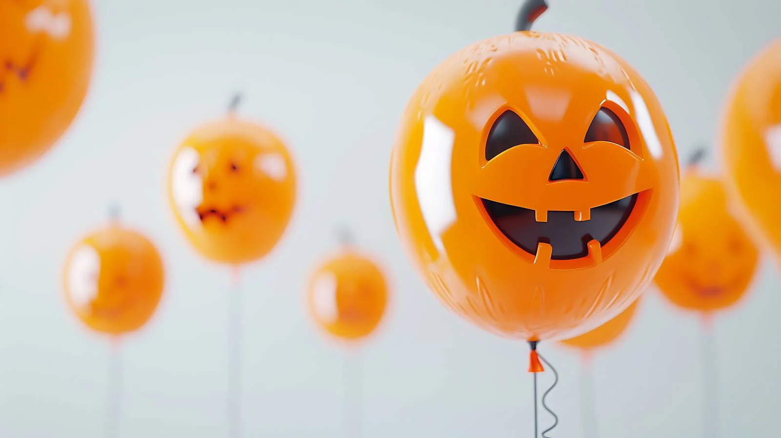 Vibrant Halloween Balloon on White Background — free download from Dotvec
