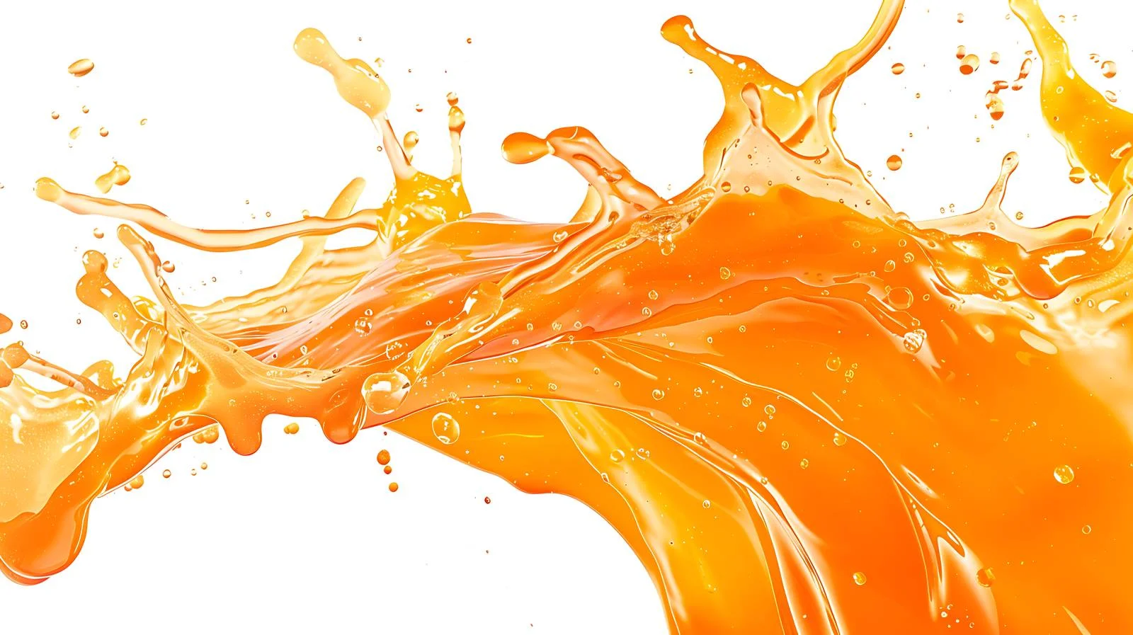 Vibrant Orange Liquid on White Background — free download from Dotvec