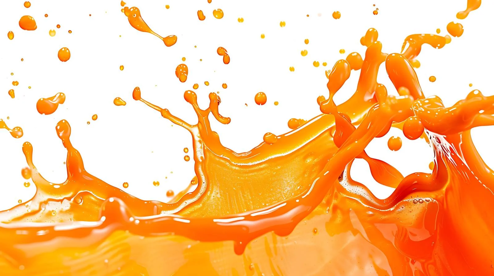 Vibrant Orange Liquid on White Background — free download from Dotvec