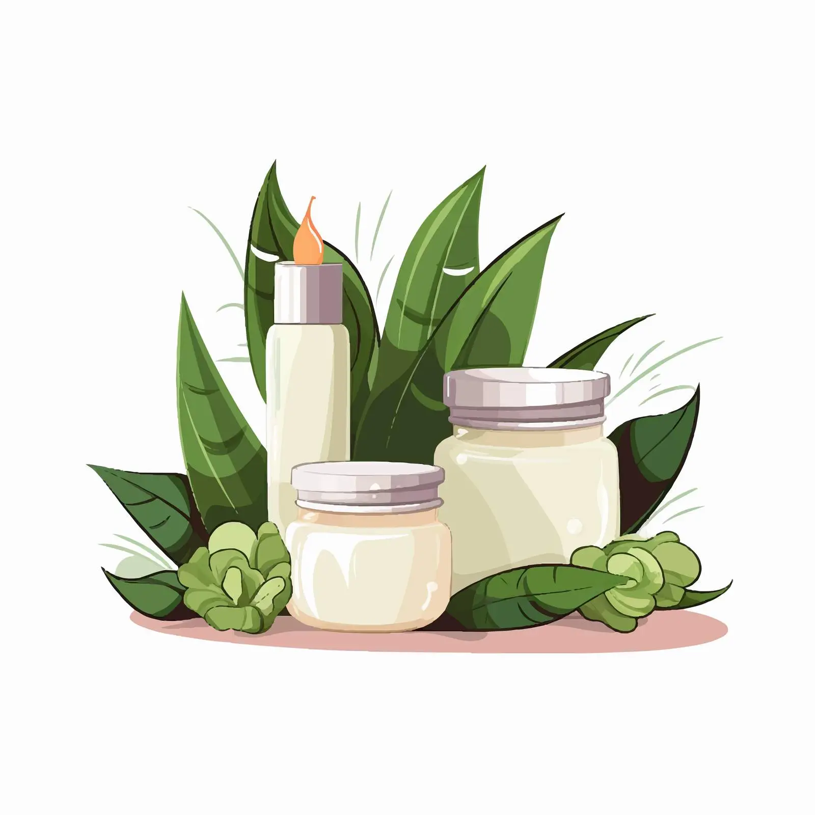 Organic Cream in Jar and Tube Packaging — free download from Dotvec