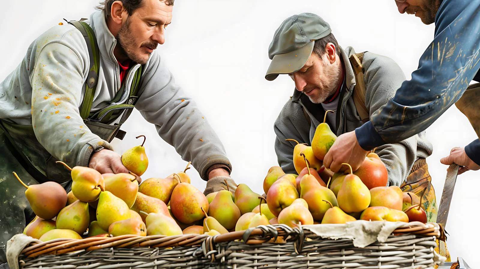 Williams Pears Harvesting by Organic Farmers — free download from Dotvec