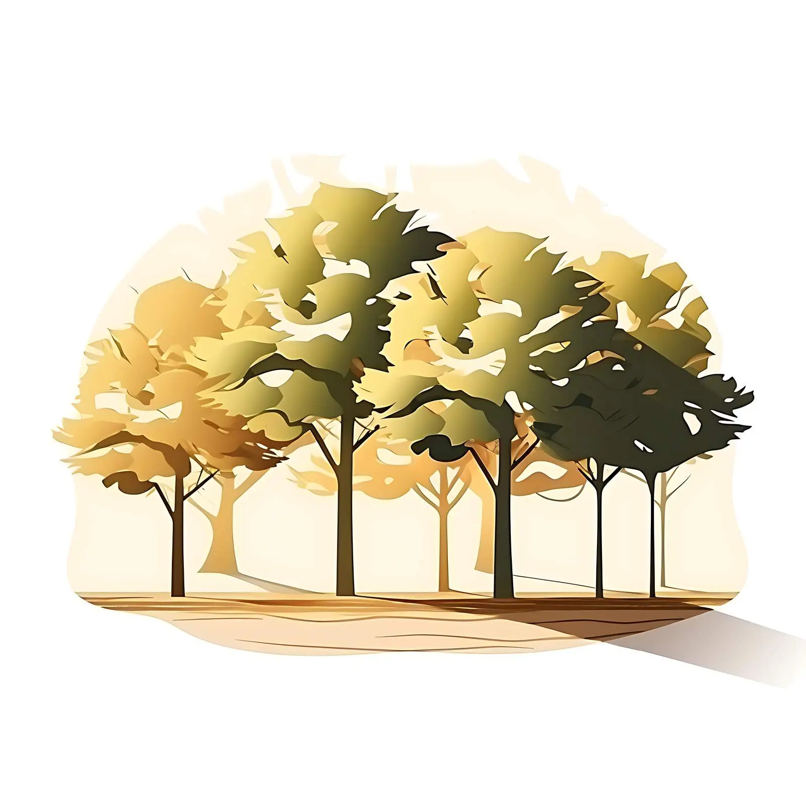 Shadows of Organic Trees on Summer Day — free download from Dotvec