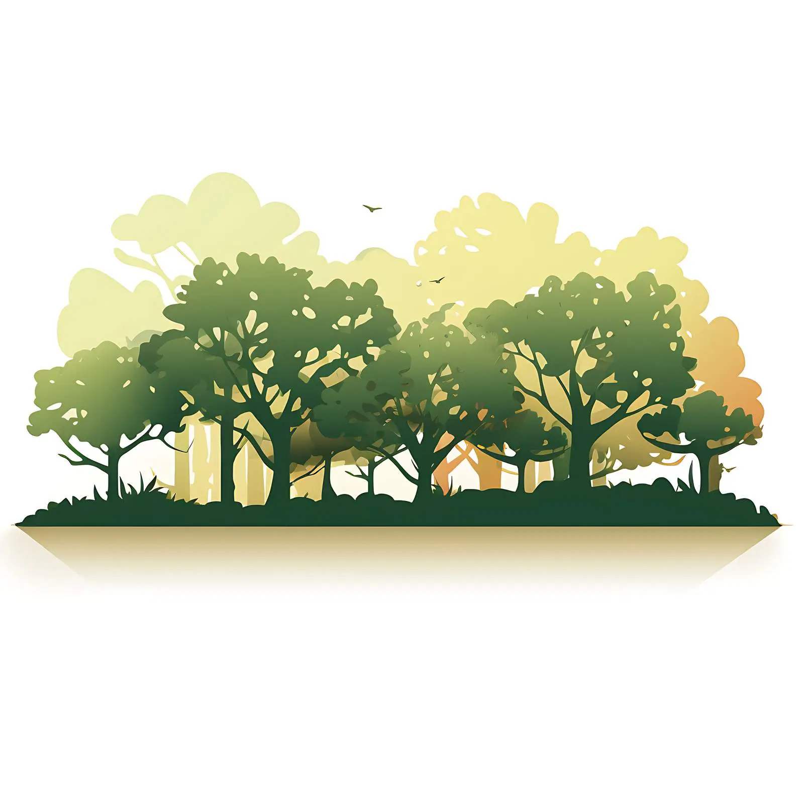 Summer Day Shadows of Organic Trees — free download from Dotvec