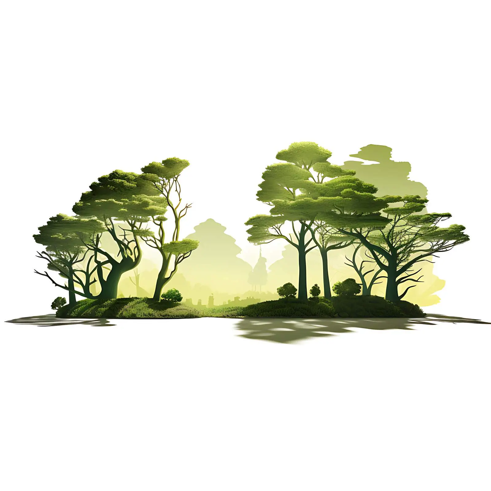 Summer Day Shadows of Organic Trees — free download from Dotvec