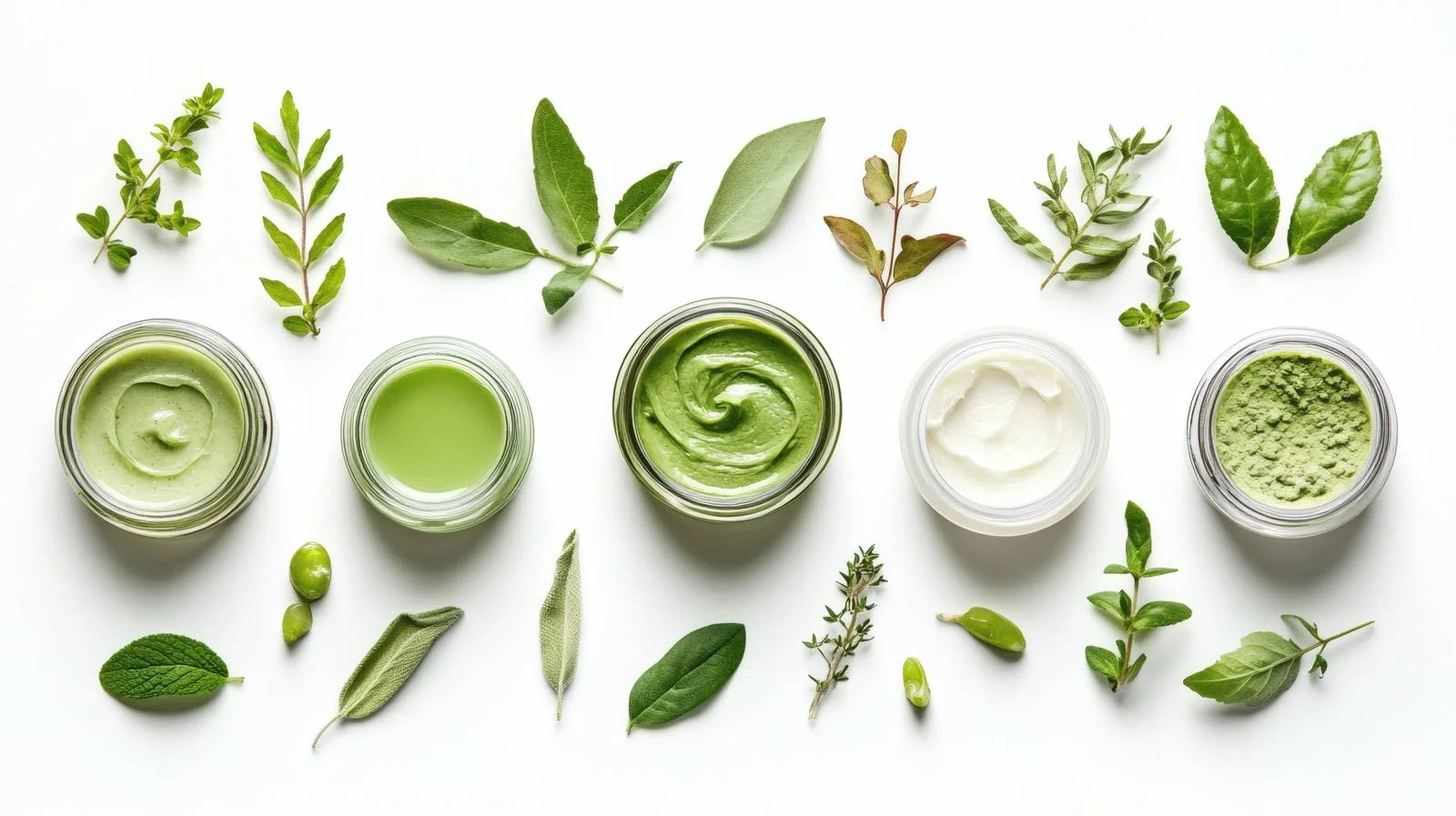 Pure Organic Skin Care on White Background — free download from Dotvec