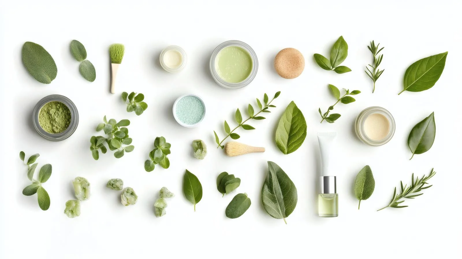 Natural Skin Care Products on White Background — free download from Dotvec