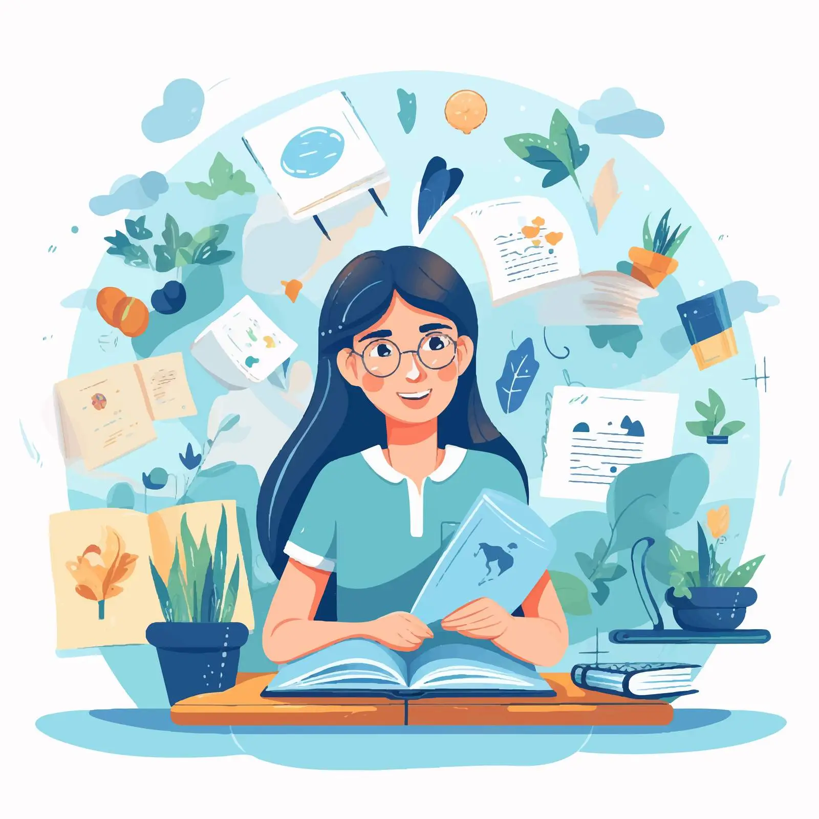 Student Task and Lesson Plan Management Vector — free download from Dotvec