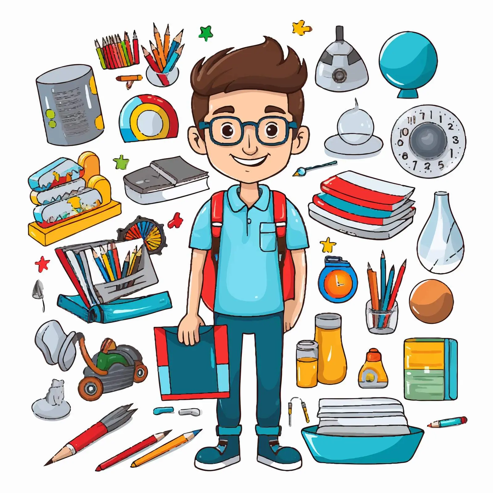 Student Template for Organizing Lessons and Tasks — free download from Dotvec