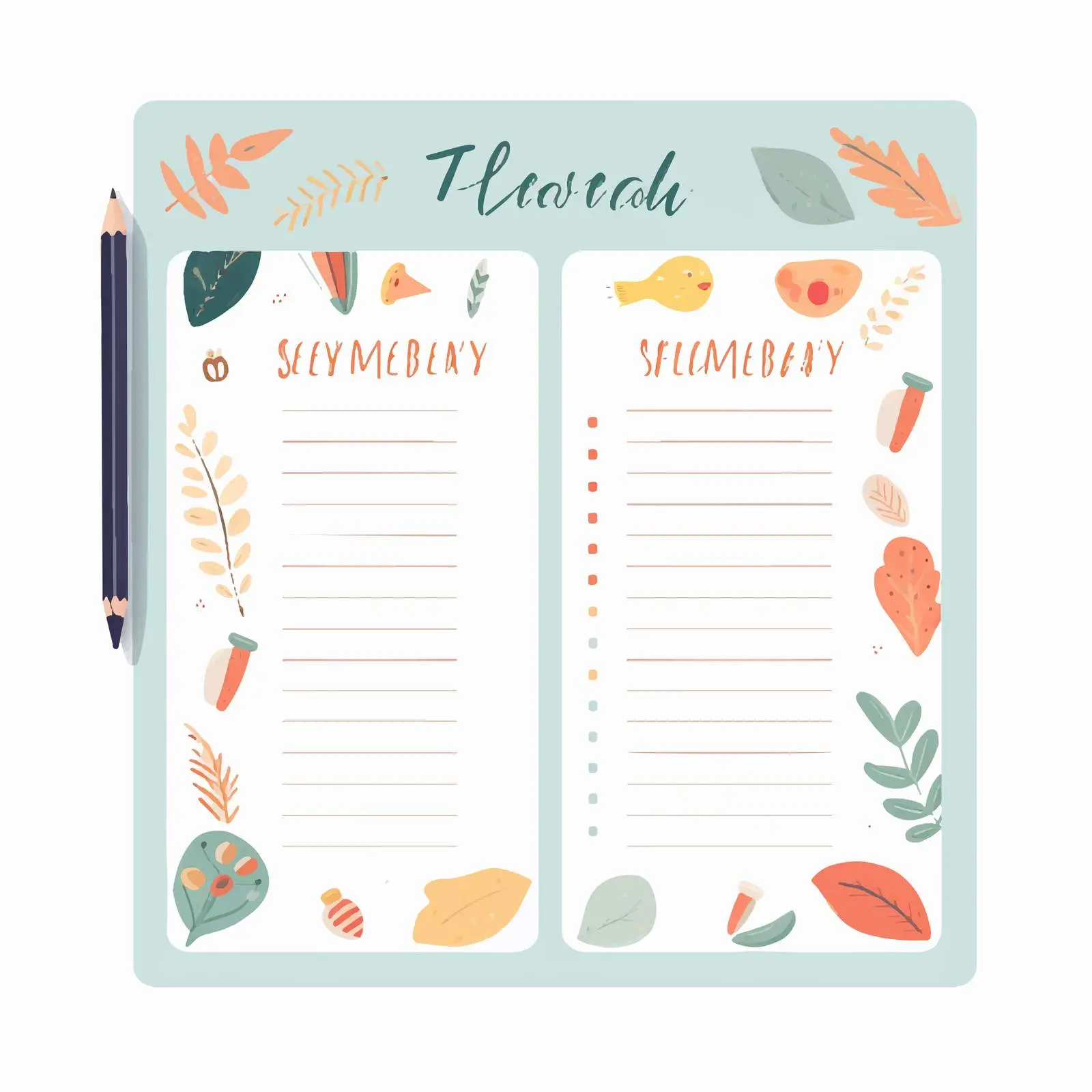 Printable Study Schedule Planner — free download from Dotvec