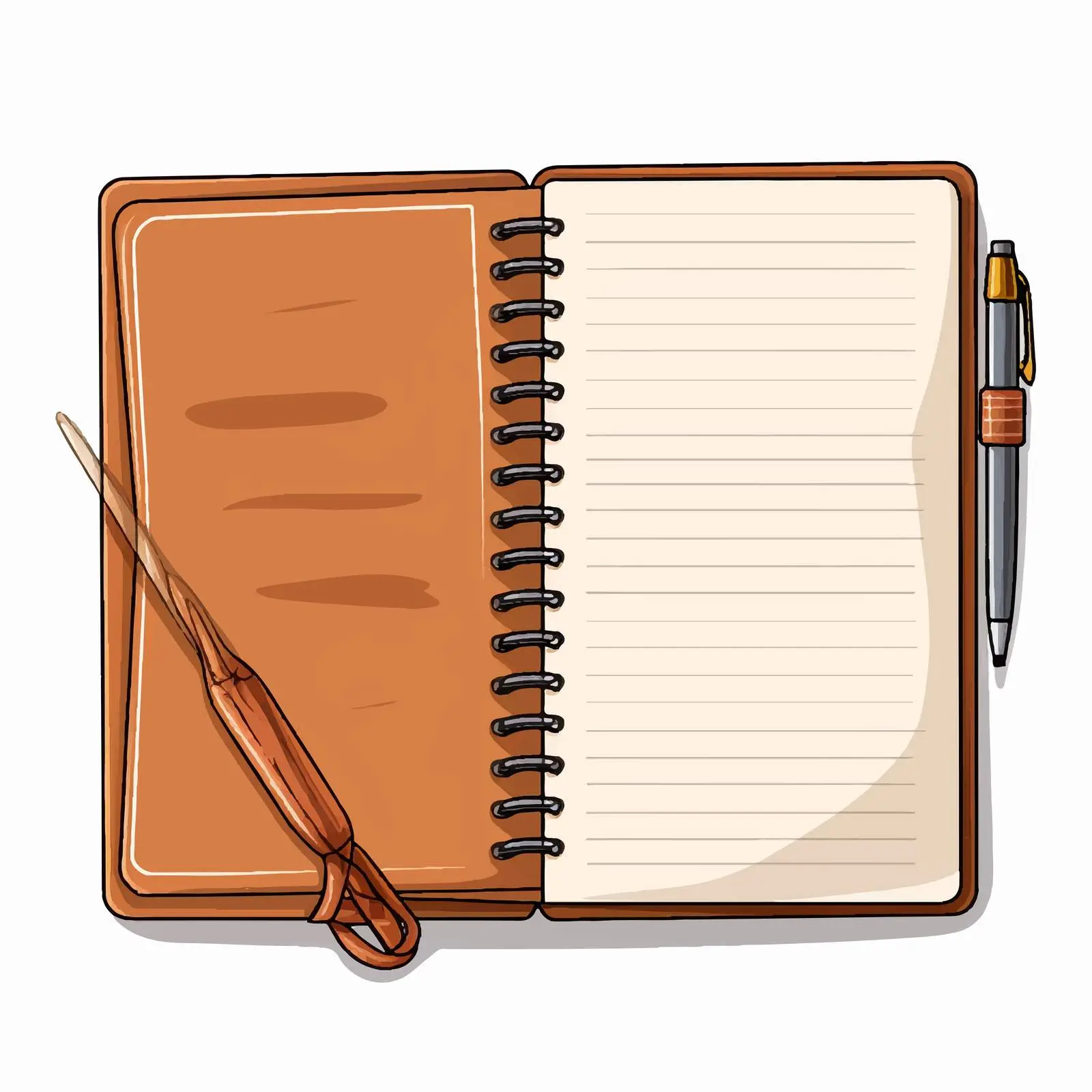 Business Organizer Planner with String Bookmark — free download from Dotvec