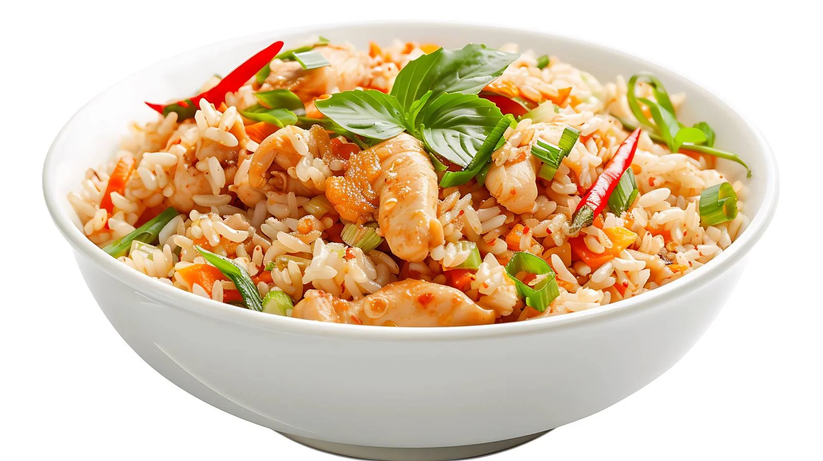 Traditional Chicken and Rice on White Background — free download from Dotvec