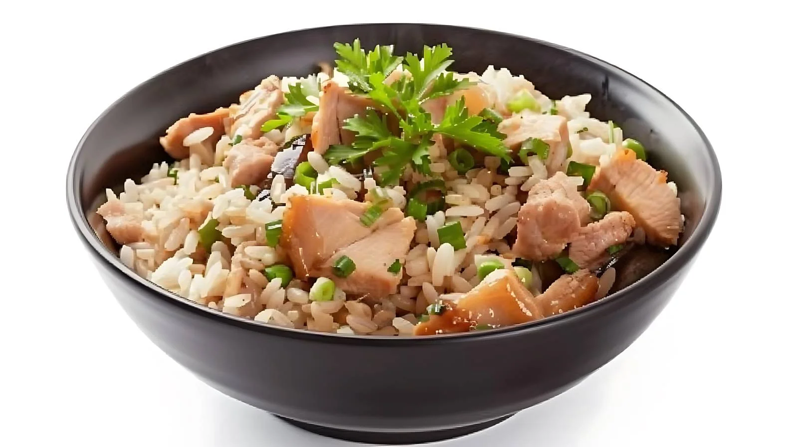 Traditional Chicken and Rice Dish on White — free download from Dotvec