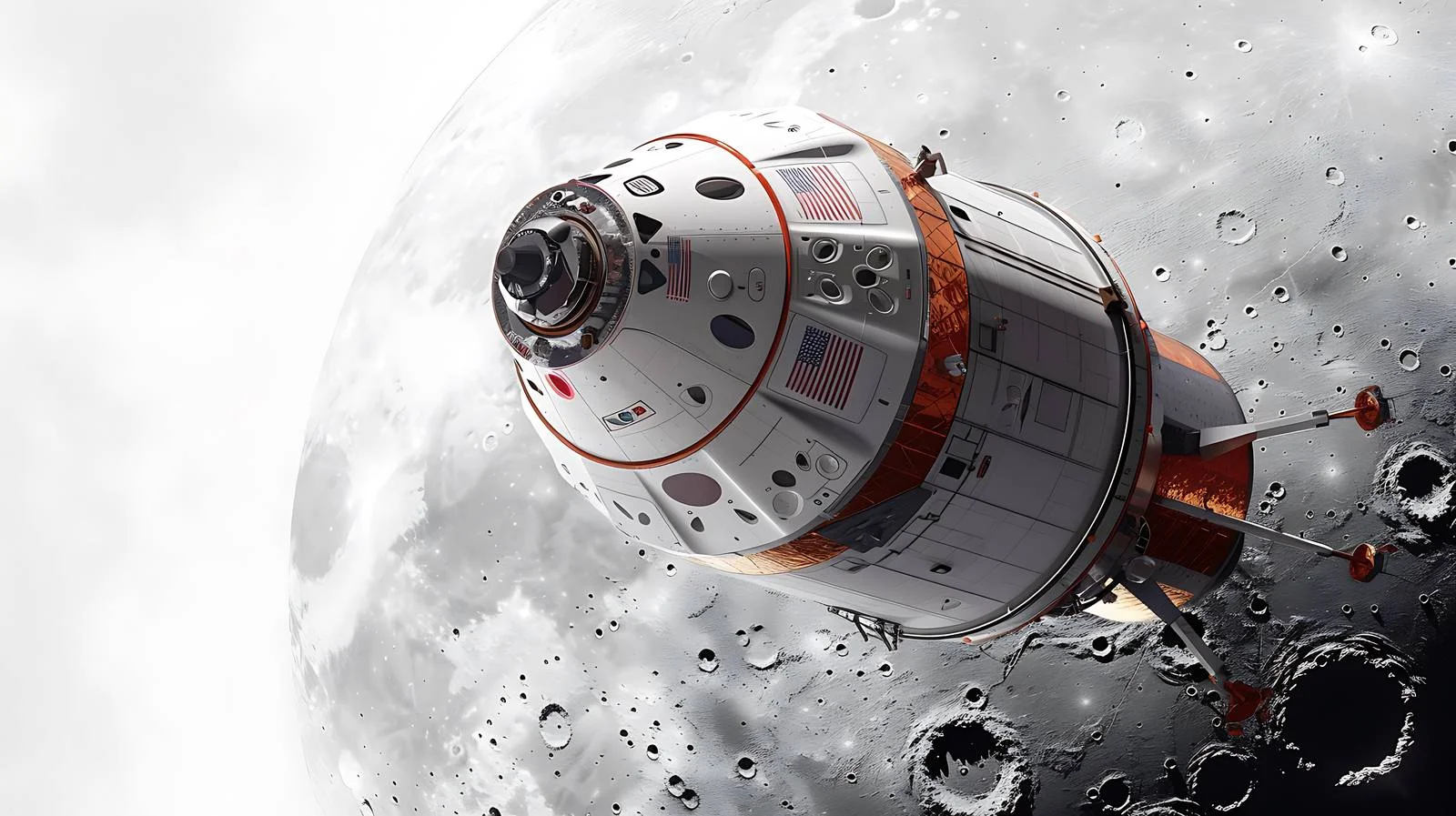 Orion Craft at Moon Surface — free download from Dotvec