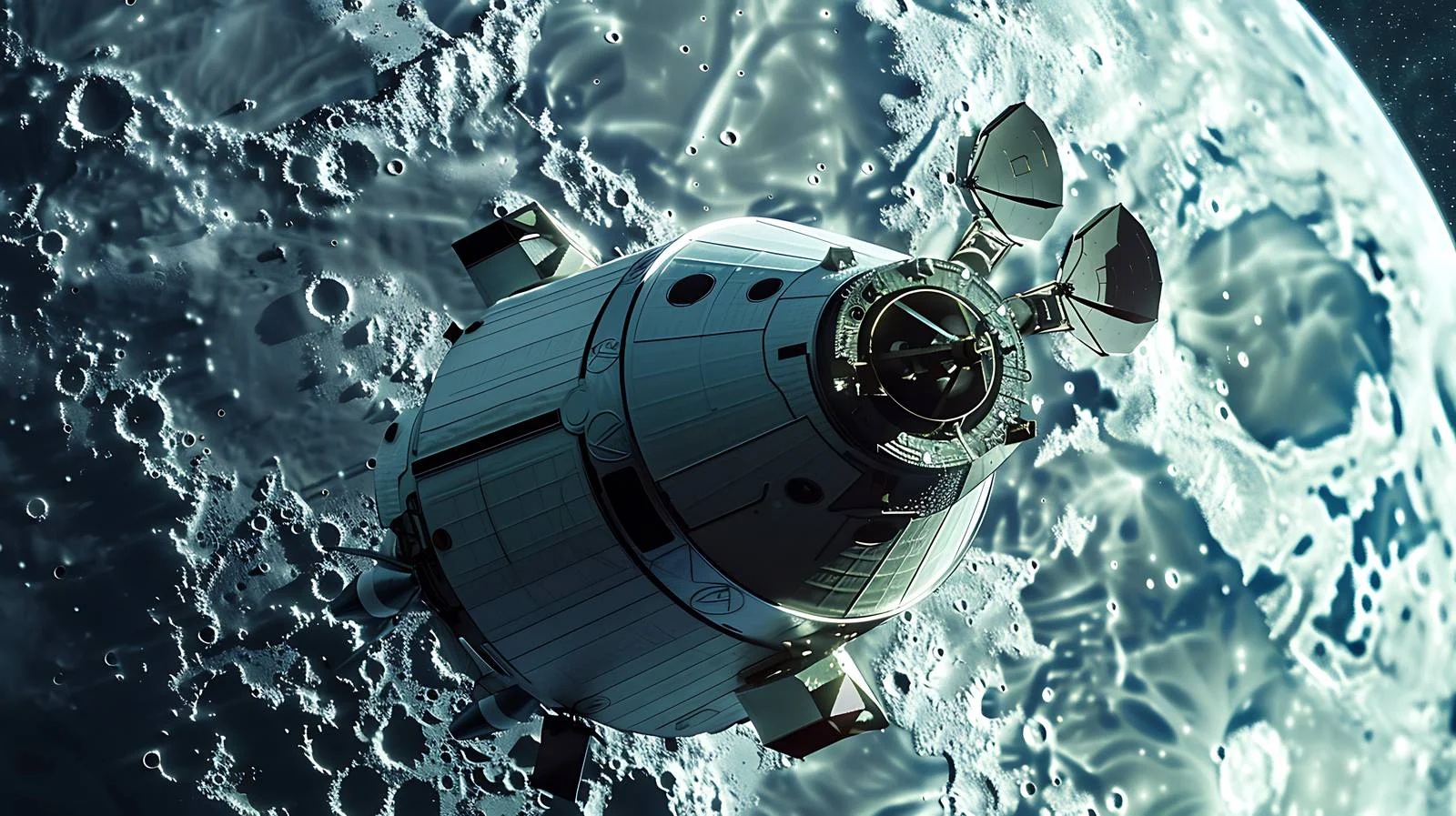 Exploration Orion near Moon Artemis — free download from Dotvec