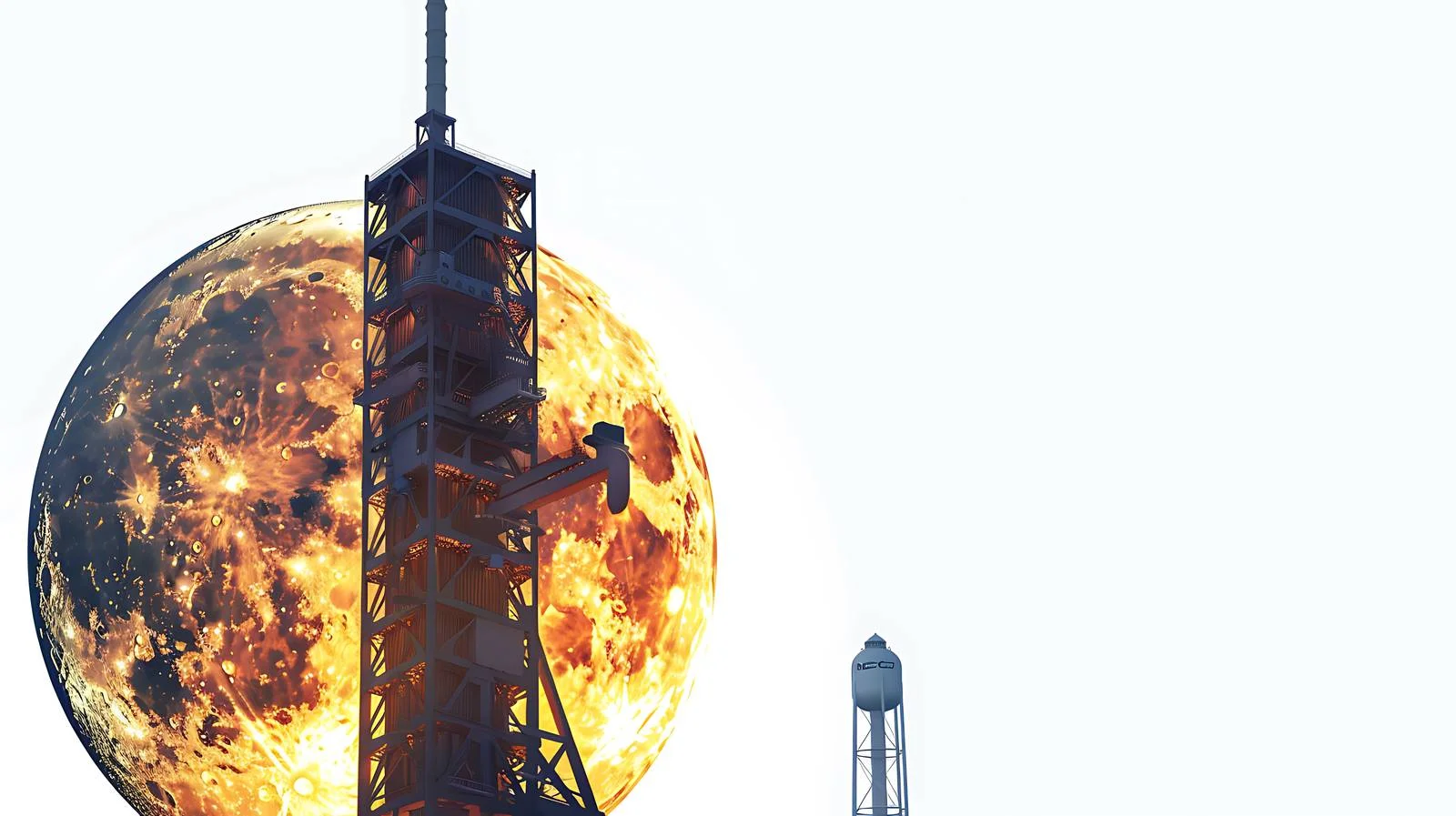 Orion Spacecraft Launch Pad Moon Background — free download from Dotvec