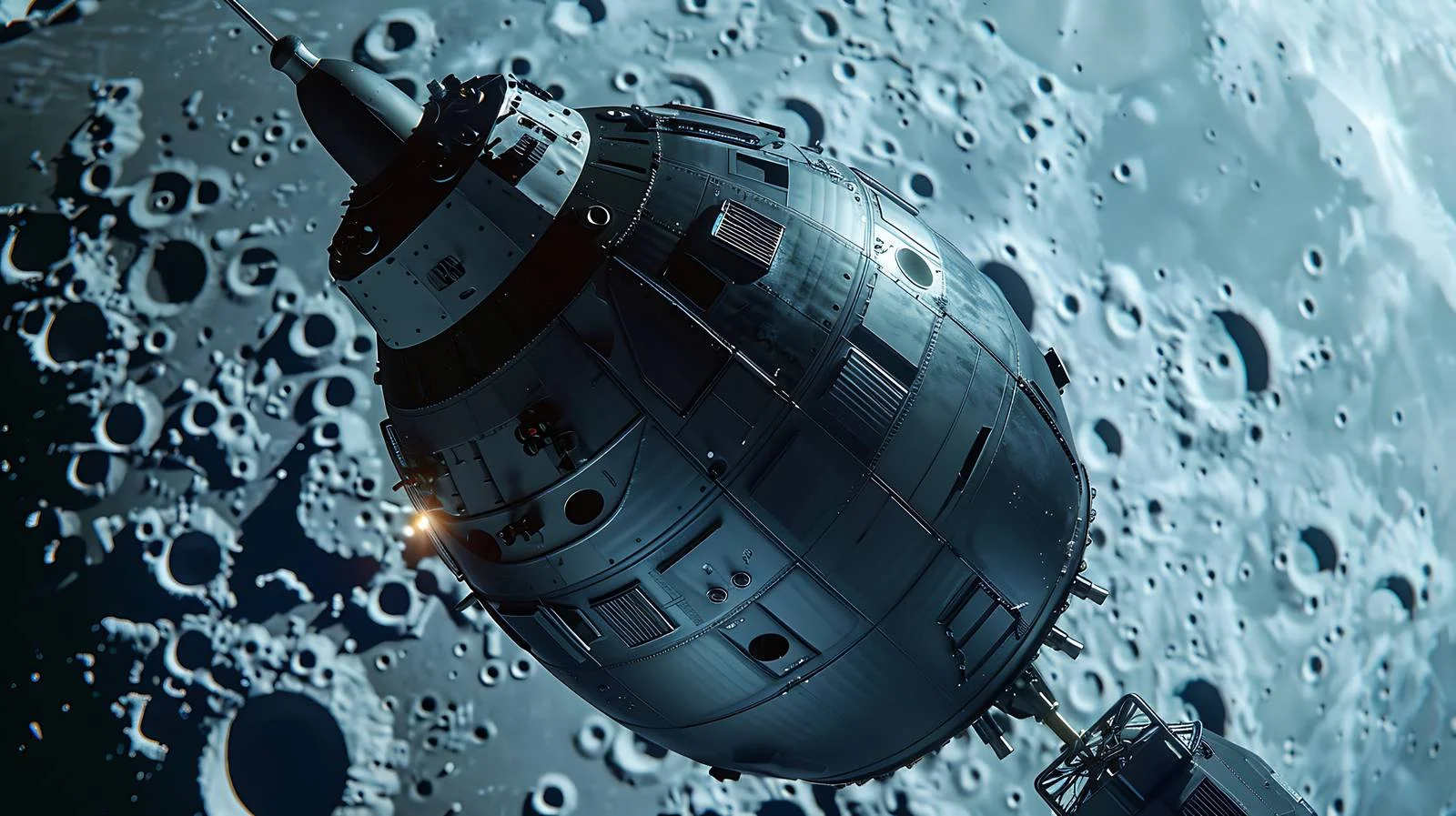 Orion Launchpad on Moon Background — free download from Dotvec