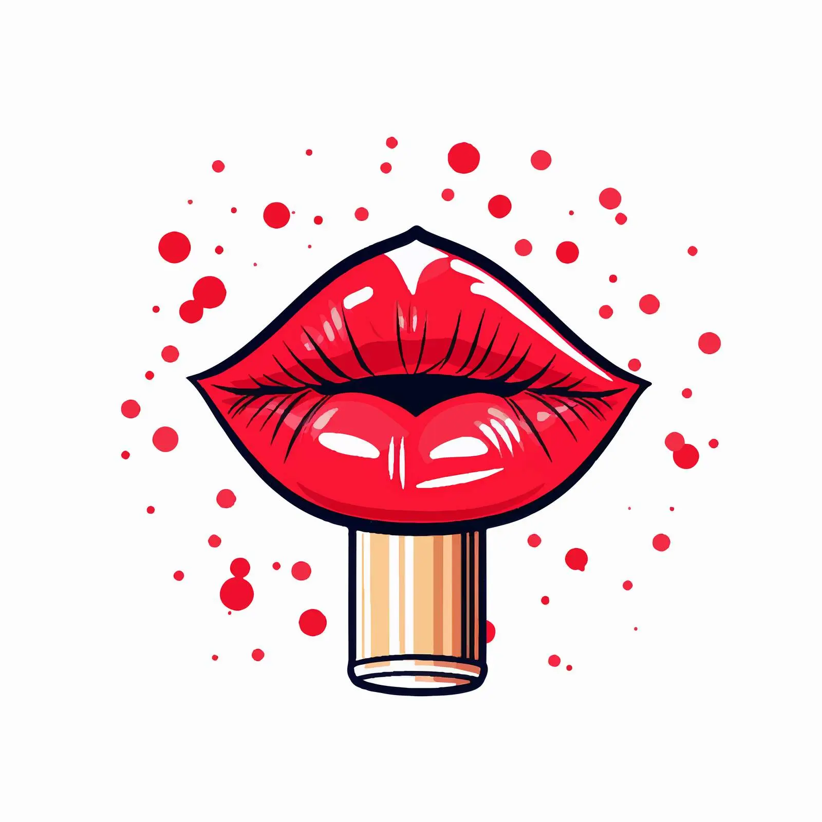 Lipstick Ornament for Beauty Accessories and Decor — free download from Dotvec